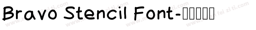 Bravo Stencil Font字体转换